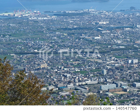 View of Tadotsu Town, Kagawa Prefecture, from Mount Oasa (Part 3) View of Tadotsu Town, Kagawa Prefecture, from Mount Oasa (Part 3) 140547760