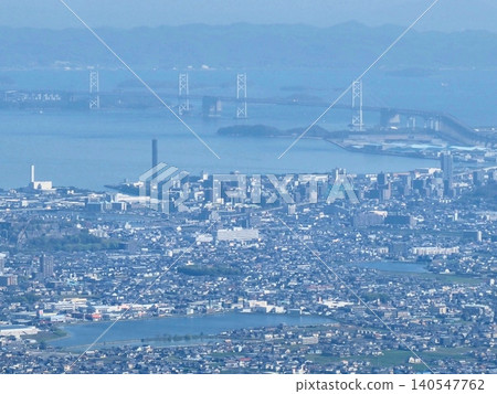 View of Utazu Town, Kagawa Prefecture, from Mount Oasa (Part 4) 140547762