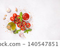 Fresh ingredients for cooking healthy mediterranean food concept 140547851