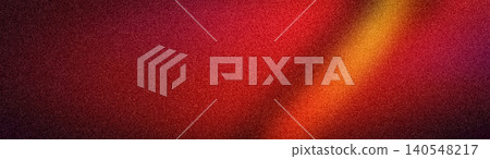 Abstract wide grainy background with a dark red and burgundy gradient, accented by a bright orange light beam. Perfect for luxury banners, noise art, and web Abstract wide grainy background with a dark red and burgundy gradient, accented by a bright orange light beam. Perfect for luxury banners, noise art, and web 140548217