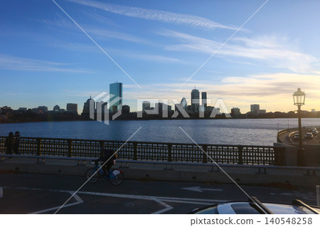 Cityscape of Boston with Modern and Historic Buildings 140548258