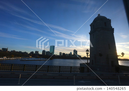 Cityscape of Boston with Modern and Historic Buildings 140548265