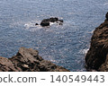 The sea of Echizen Coast as seen through the rocks 140549443