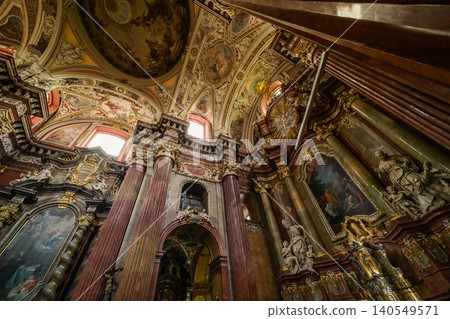Interior Of Archcathedral Basilica Of Saints Peter And Paul Interior Of Archcathedral Basilica Of Saints Peter And Paul 140549571