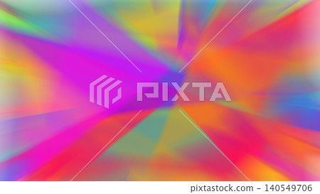 Vibrant Colorful Abstract Background with Prismatic Light Rays Vibrant Colorful Abstract Background with Prismatic Light Rays 140549706