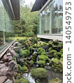 Japanese garden surrounded by fresh greenery 140549753