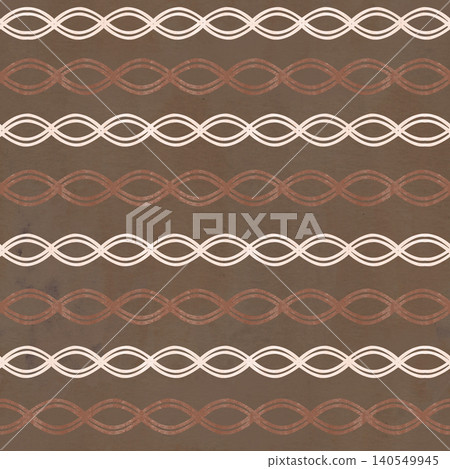 Seamless watercolor pattern braided ornament lines on dark textured background, warm earthy tones. Hand painted geometric stripe design, elegant craft style great for packaging, textile and branding Seamless watercolor pattern braided ornament lines on dark textured background, warm earthy tones. Hand painted geometric stripe design, elegant craft style great for packaging, textile and branding 140549945
