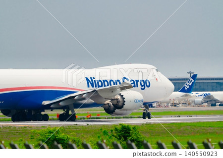 Image of a cargo plane at Narita Airport - Nippon Cargo Airlines Image of a cargo plane at Narita Airport - Nippon Cargo Airlines 140550923