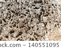 Ryukyu limestone that has been eroded and has many holes. 140551095