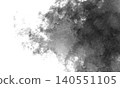 Abstract texture material with beautiful black blurring and bleeding effects, reminiscent of ink paintings and watercolors. 140551105