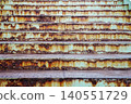 Rusty metal stairs detailed texture background 140551729