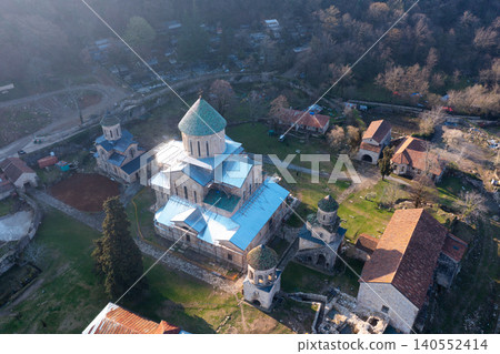 Aerial view of Gelati monastery near Kutaisi, Georgia Aerial view of Gelati monastery near Kutaisi, Georgia 140552414