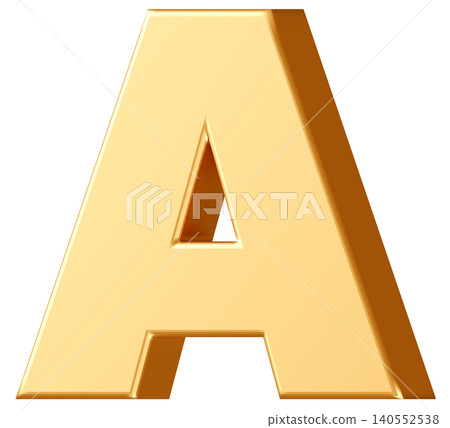 3D Material_Alphabet_A_Yellow 3D Material_Alphabet_A_Yellow 140552538
