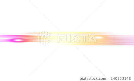Rainbow-colored horizontal lens flare, streaks of light, transparent background, decorative effect material. Rainbow-colored horizontal lens flare, streaks of light, transparent background, decorative effect material. 140553148
