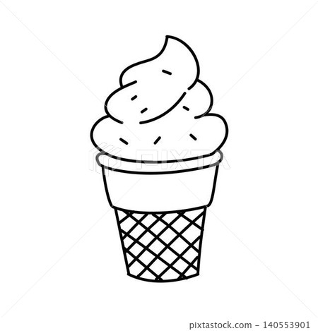 soft served ice cream icon soft served ice cream icon 140553901