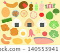 A simple and cute bento box side dish set 140553941
