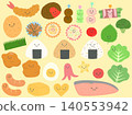 A simple and cute bento box side dish set with faces. 140553942