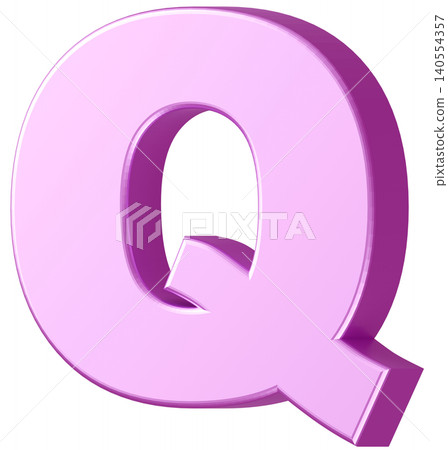3D材質_字母_Q_紫色 3D材質_字母_Q_紫色 140554357