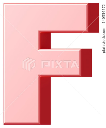 3D Material_Alphabet_F_Pink 3D Material_Alphabet_F_Pink 140554372