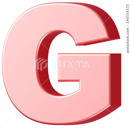3D材質_字母_G_粉紅色 3D材質_字母_G_粉紅色 140554373