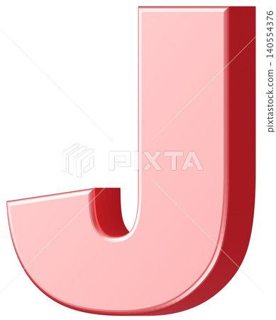 3D材質_字母_J_粉紅色 3D材質_字母_J_粉紅色 140554376