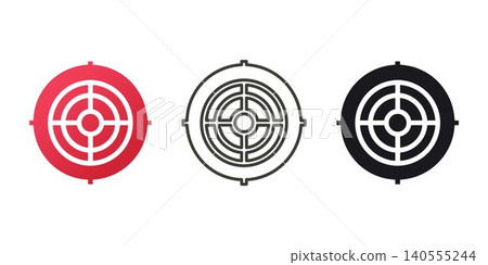 Success target icon Success target icon 140555244