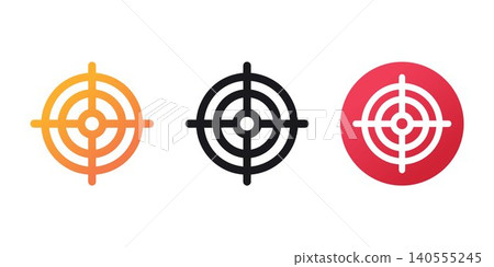 Success strategy target icon Success strategy target icon 140555245