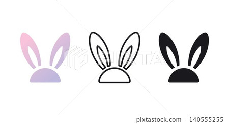 Rabbit ears vector Rabbit ears vector 140555255