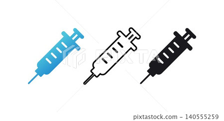 Syringe vector hospital icon Syringe vector hospital icon 140555259