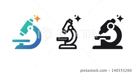 Microscope lab icon white background Microscope lab icon white background 140555260