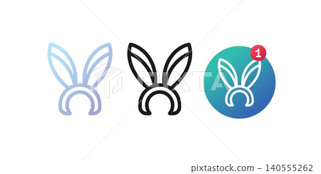Bunny ears vector Bunny ears vector 140555262
