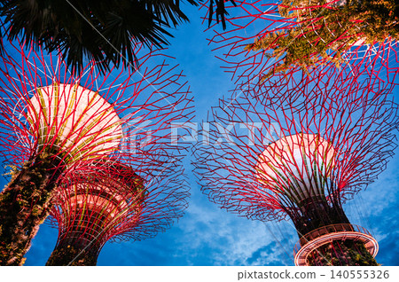 Night view of Singapore, Southeast Asia 140555326