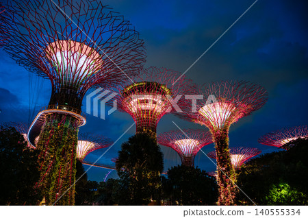 新加坡夜景,東南亞 新加坡夜景,東南亞 140555334