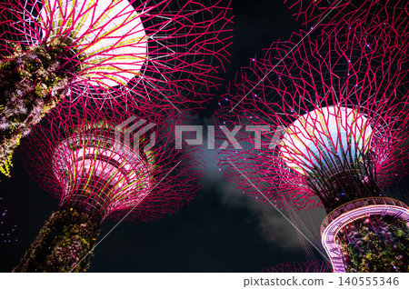 新加坡夜景,東南亞 新加坡夜景,東南亞 140555346