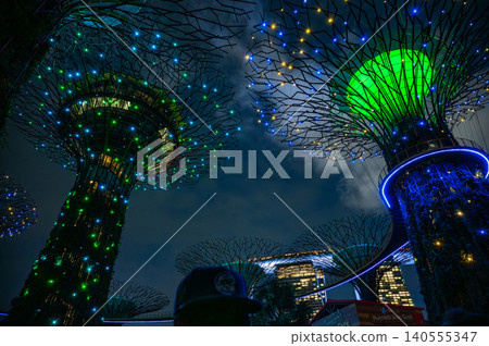 Night view of Singapore, Southeast Asia Night view of Singapore, Southeast Asia 140555347