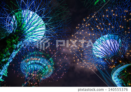 新加坡夜景,東南亞 新加坡夜景,東南亞 140555376