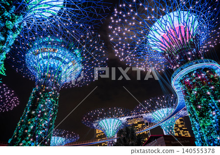 新加坡夜景,東南亞 新加坡夜景,東南亞 140555378