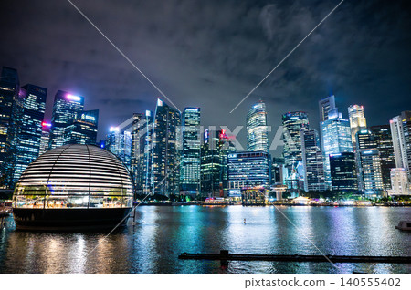 Night view of Singapore, Southeast Asia Night view of Singapore, Southeast Asia 140555402
