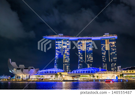 Night view of Singapore 140555487