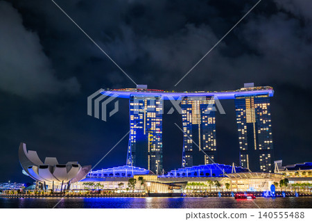 Night view of Singapore 140555488