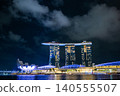 Night view of Singapore 140555507