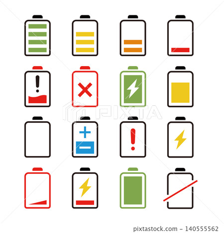 Charging/Battery Icon Set Charging/Battery Icon Set 140555562
