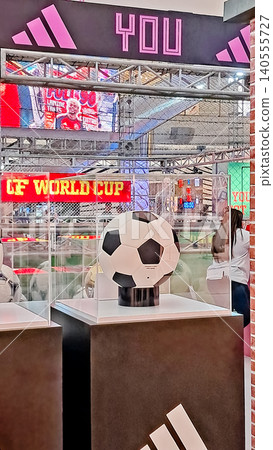 close-up view of the 2026 World Cup ball mockup close-up view of the 2026 World Cup ball mockup 140555727