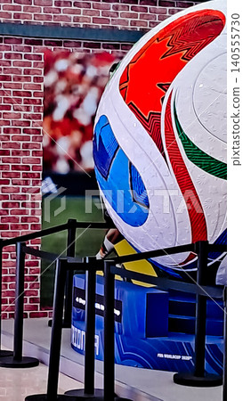 close-up view of the 2026 World Cup ball mockup close-up view of the 2026 World Cup ball mockup 140555730