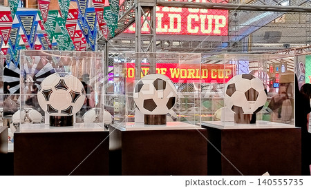 close-up view of the 2026 World Cup ball mockup close-up view of the 2026 World Cup ball mockup 140555735