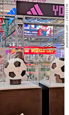 close-up view of the 2026 World Cup ball mockup close-up view of the 2026 World Cup ball mockup 140555736