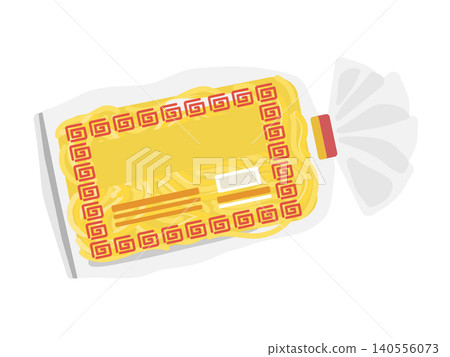 袋裝泡麵炒麵插圖(無文字) 袋裝泡麵炒麵插圖(無文字) 140556073