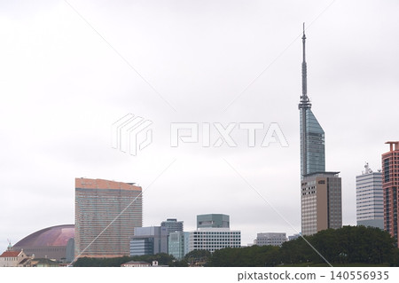 Fukuoka Tower and the cityscape of Momochihama Fukuoka Tower and the cityscape of Momochihama 140556935