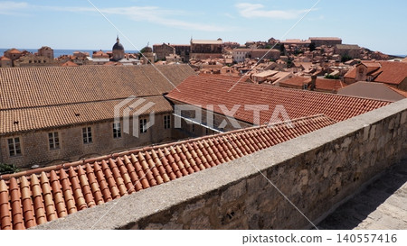 View from the city walls of Dubrovnik 140557416