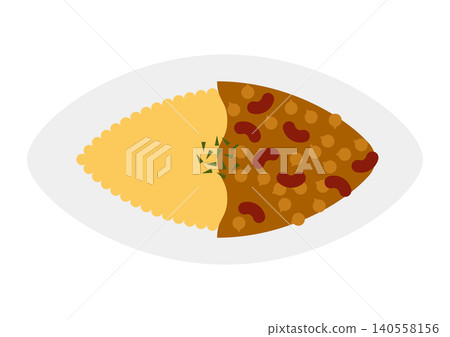 Illustration of bean curry Illustration of bean curry 140558156